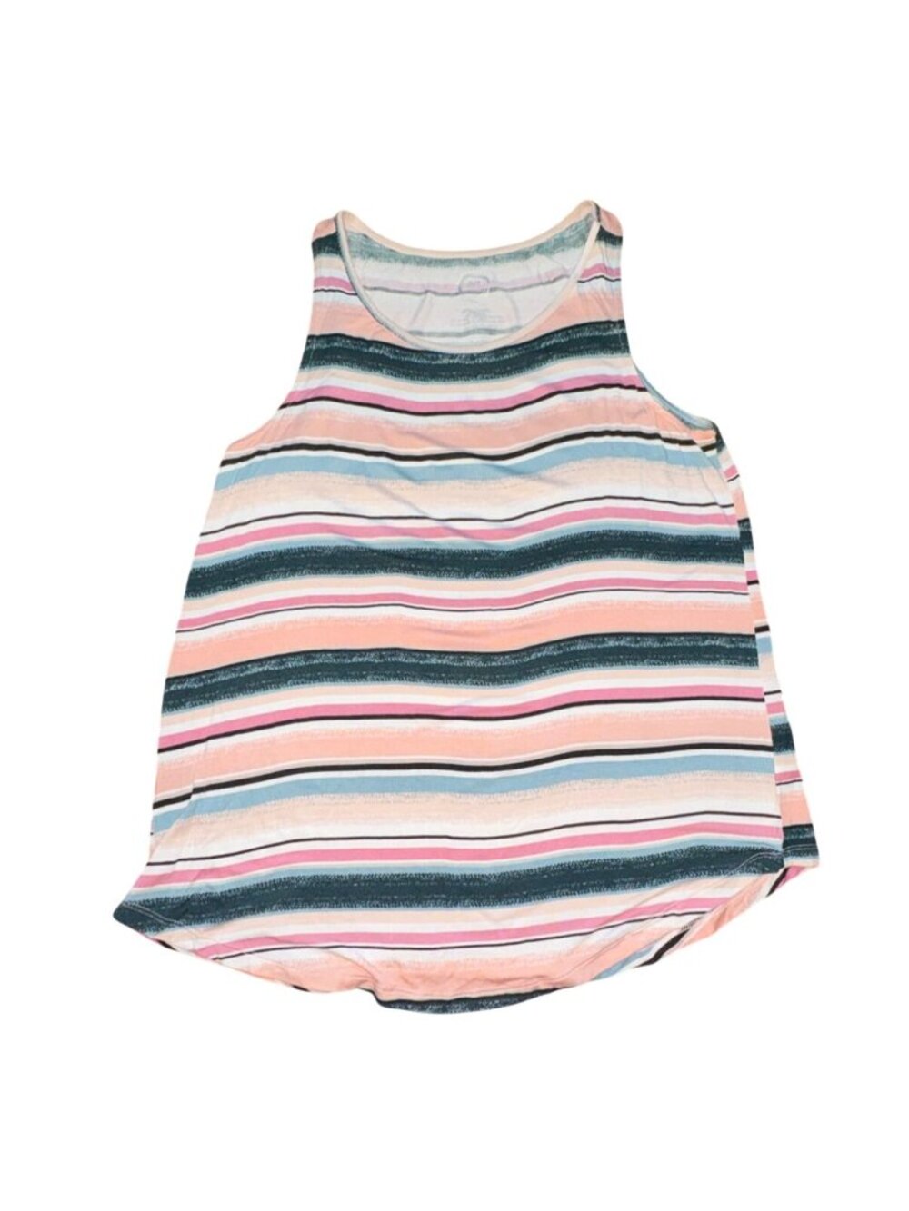 Maurices 24/7 Womens Multicolor Striped Sleeveless Shirt-L-GUC